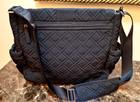 VERA BRADLEY MESSENGER or  BABY BAG IN QUILTED CLASSIC BLACK  — photo 6