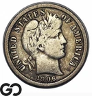 1906-O Barber Dime, Better New Orleans Date