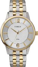 Timex Mens Dress Analog Stainless Steel Mens Watch