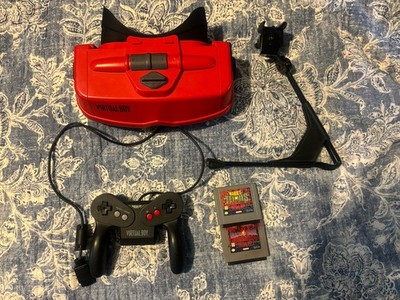 Nintendo Virtual Boy Console w/ Controller Stand, 2 Games,  TESTED+WORKING 