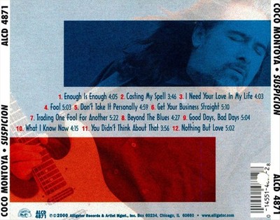 COCO MONTOYA SUSPICION NEW CD