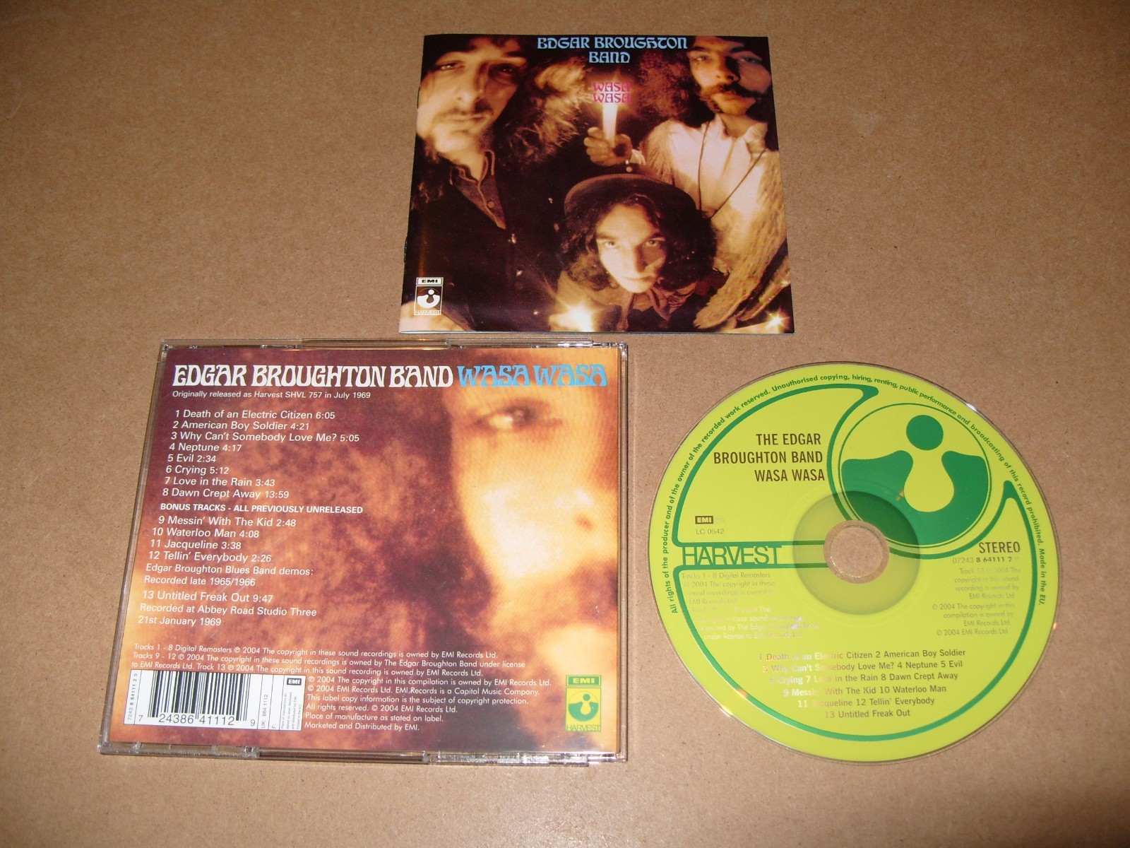 Edgar Broughton Band – Wasa Wasa - 2004 - CD + INLAYS NEAR MINT CONDITION. (C21)