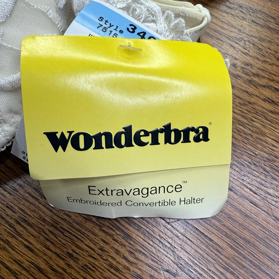 Wonderbra Extravagance Padded Bra 36C Floral Embroidered STYLE 7515 - Image 4 of 4