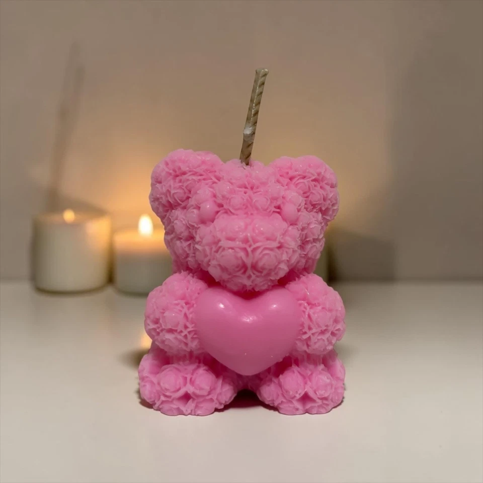 Bougie Artisanal - Cœur de tendresse - Photo 1/1