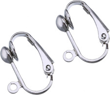 36 Pack Clip-On Earring Converter with Easy Open Loop for DIY Earring and Turn A