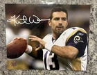 KURT WARNER SIGNED 8x10 PHOTO AUTOGRAPHED FOOTBALL ST LOUIS RAMS LEGEND COA