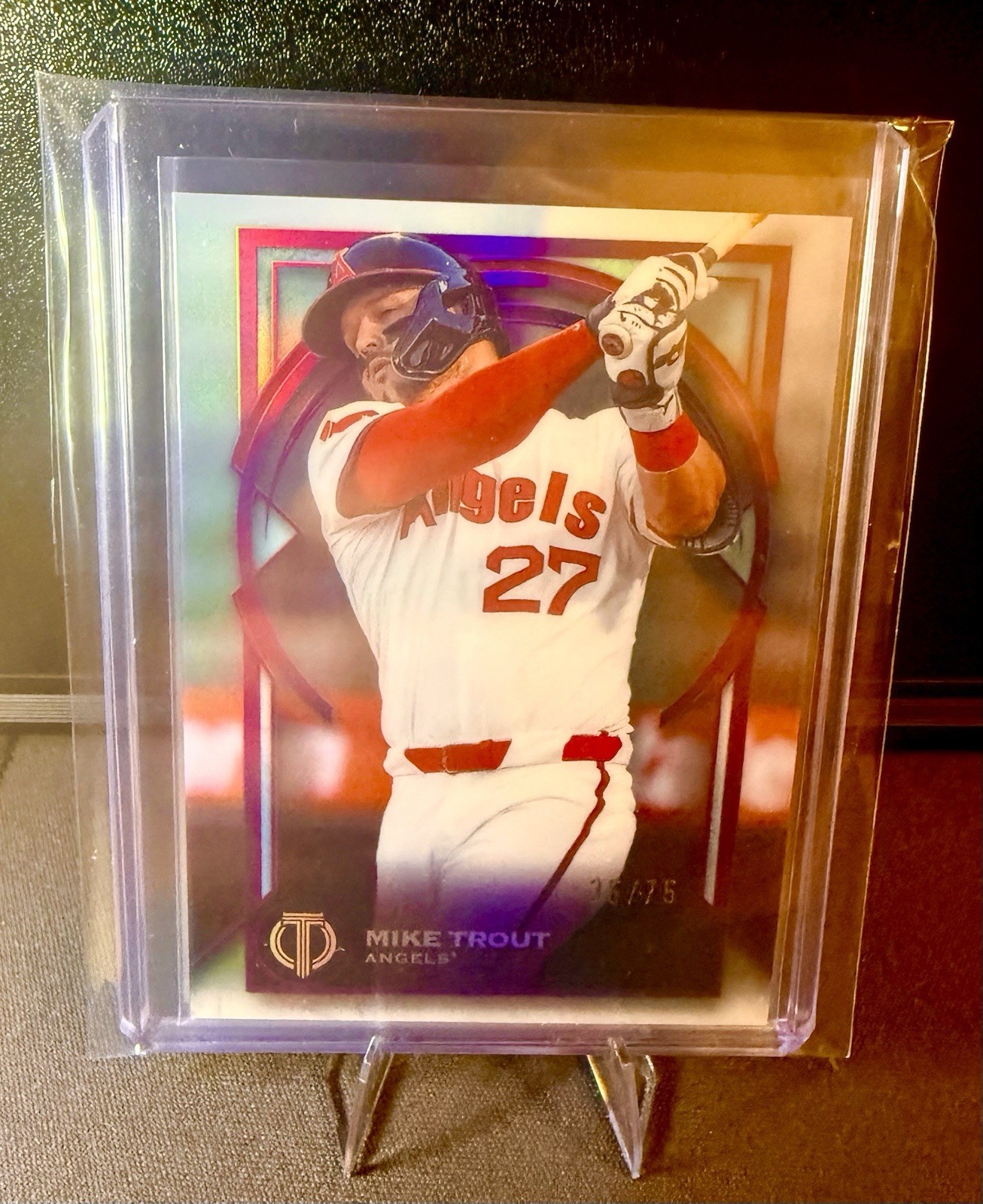 Mike Trout 2026 Topps Tribute Purple Refractor /75 Los Angeles Angels