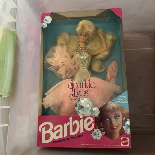 Vintage 1991 Sparkle Eyes Prettiest Barbie Ever #2482 - NRFB