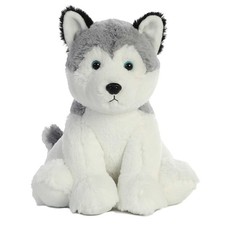 Aurora 50269 Plush Toy, Husky, 14" Tall, Grey