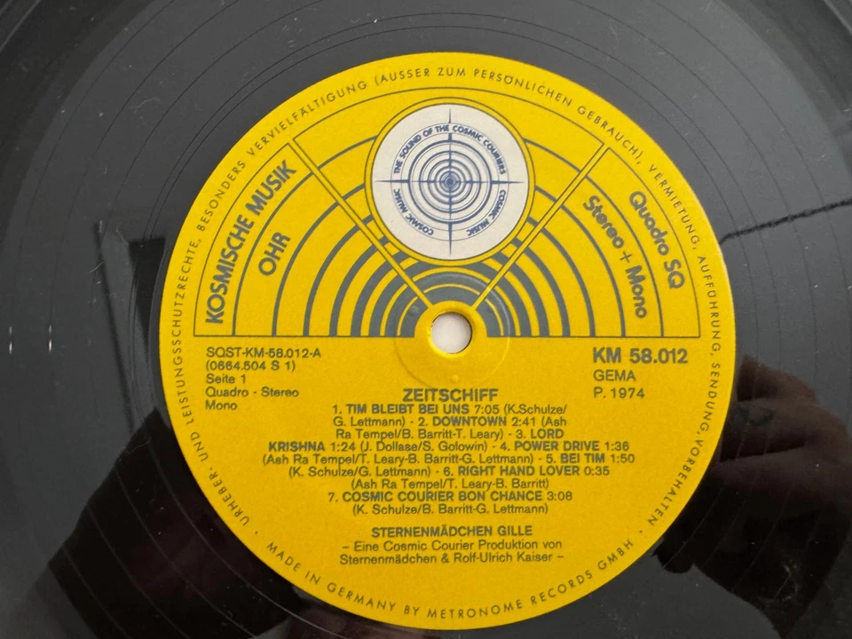 Gilles Zeitschiff LP ~ Germany ~ 1st Press ~ Prog Psych Krautrock ~ NM Beauty! - Image 4 of 4