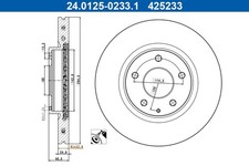 2x Bremsscheibe ATE 24.0125-0233.1 für MAZDA CX 30 DM DT ED BP SKYACTIV BP5H AWD