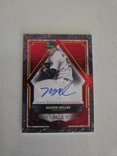 Mason Miller 2025 Topps Tier One Red Foil Autograph 25/25 Athletics Variation SP