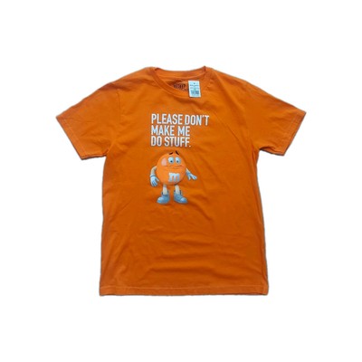Offizielles orangefarbenes T-Shirt Shirt von M&M Größe 12 14 Jahre XL neu mit Etikett M&M World
