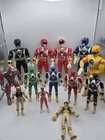 Vintage Power Rangers Figure Lot 1990s MMPR Bandai + 1993 Black Ranger & Weapons