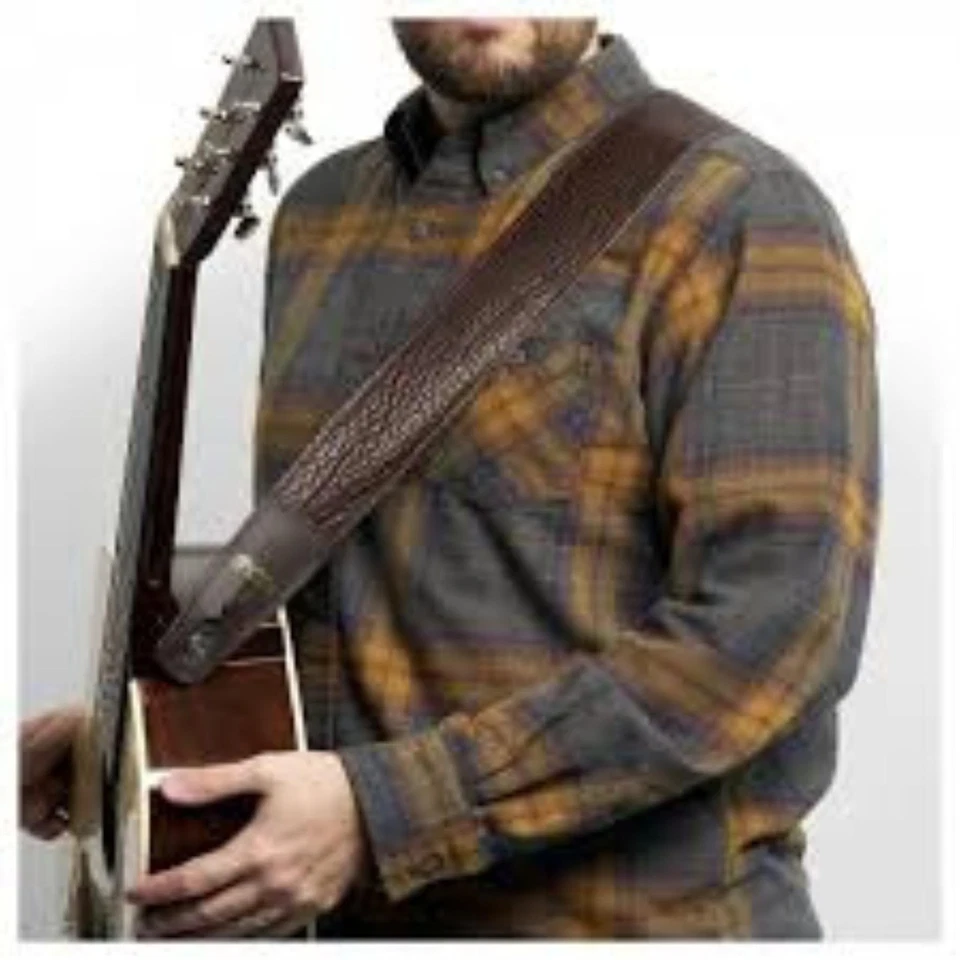 Correa de guitarra Martin Buffalo de cuero Lock-it - marrón Foto 2 de 2