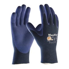 Pip 34-274/L Coated Gloves, Foam Nitrile, Foam, Palm, 3 Abrasion Level, Blue, L
