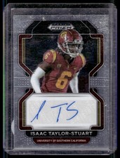 2022 Panini Prizm Draft Picks Isaac Taylor-Stuart Rookie Auto Dallas Cowboys