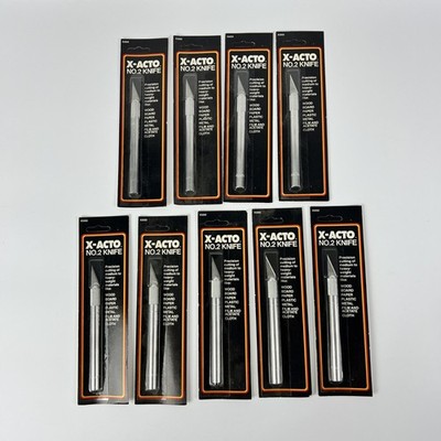 X-ACTO X3202 No 2 Heavy Duty Hobby Knife Lot 9 Vintage New Old Stock 1989 NOS
