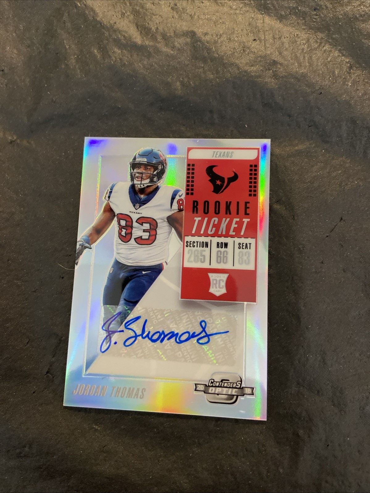 Jordan Thomas Panini Contenders Optic #142 Autograph