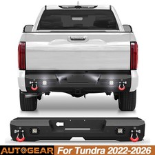 For 2022-2026 Toyota Tundra Steel Rear Bumper Wlights Sensor Holes D-rings For 2022-2026 Toyota Tundra Steel Rear Bumper Wlights Sensor Holes D-rings