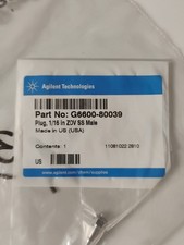 Agilent G6600-80039 Plug 1/16 In ZDV SS Male
