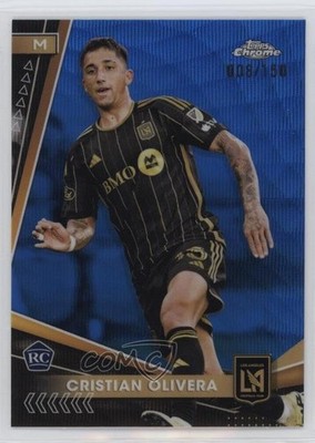 2024 Topps Chrome MLS Blue Wave Refractor 8/150 Cristian Olivera Rookie RC 1o8m
