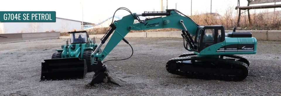 Radlader G485 E petrol neue Version 1:14, Metall RTR, Sound, Licht, 10-Kanal - Bild 3 von 4