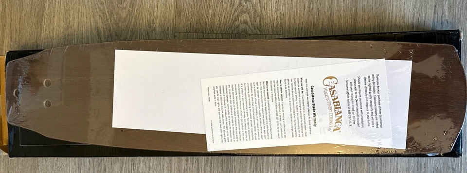 Casablanca 25" Indoor Veneer Reversable Blades 5 Pc Walnut/ Burnt Walnut 99009 - Image 4 of 4