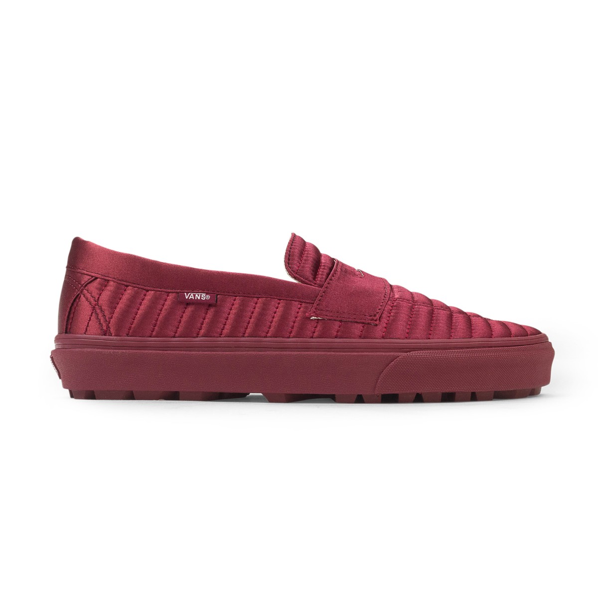 Vans Red and White Loafers Vans Checkerboard Classic Slip on Red White Canvas Glass  main image 2