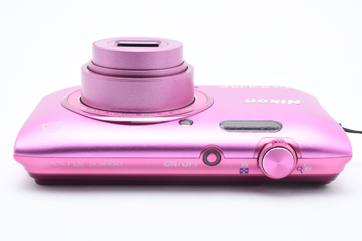 Nikon COOLPIX S3600 Pink Digital Camera From Japan 2431997