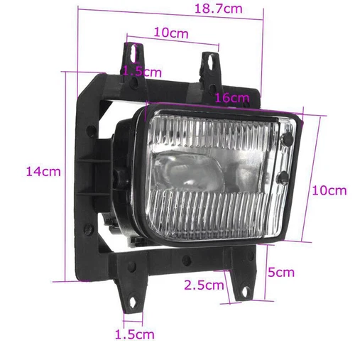 Luces antiniebla del parachoques delantero lámpara de conducción lente transparente para BMW Serie 3 E30 85-1993 UP - Imagen 2 de 8