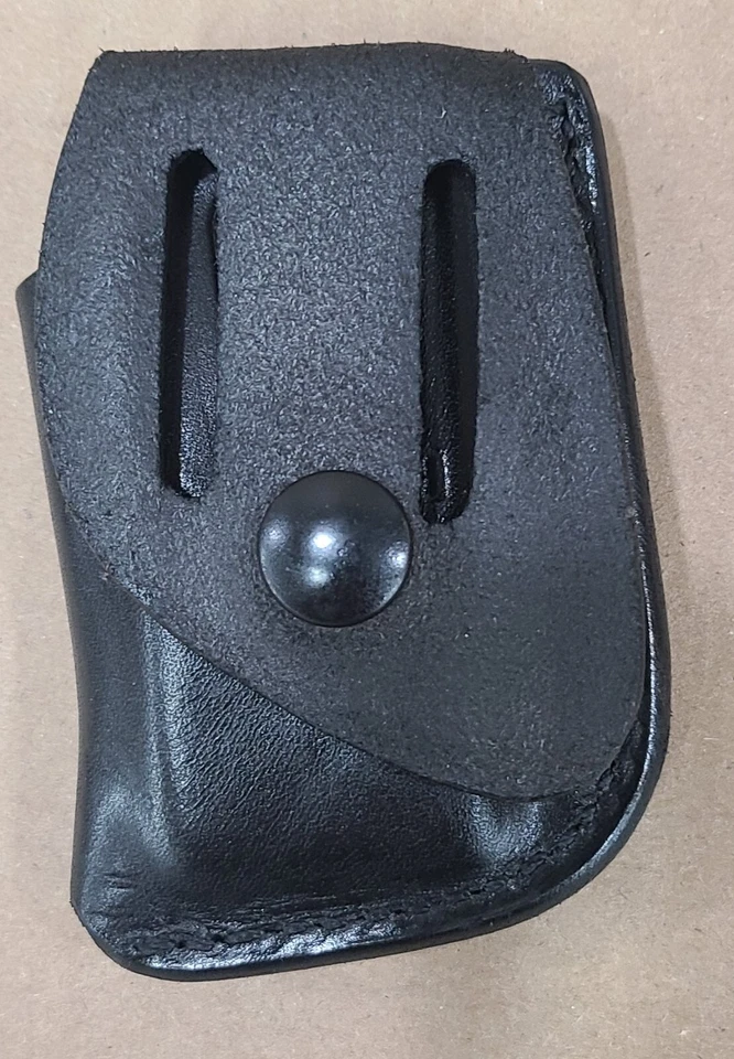 Bolsa de cargador individual de cuero negro DESANTIS A67 mano izquierda para P229 Foto 2 de 3