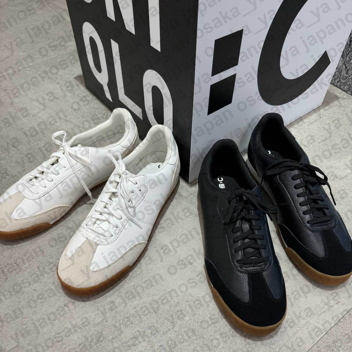 UNIQLO:C Suede combination sneakers 2Color 22.5-28 Unisex 