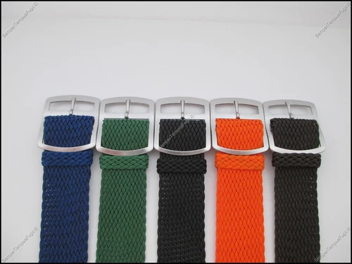 CLEARANCE Genuine Perlon Fabric Watch Strap 22mm 24mm Solid Buckle BARGAIN