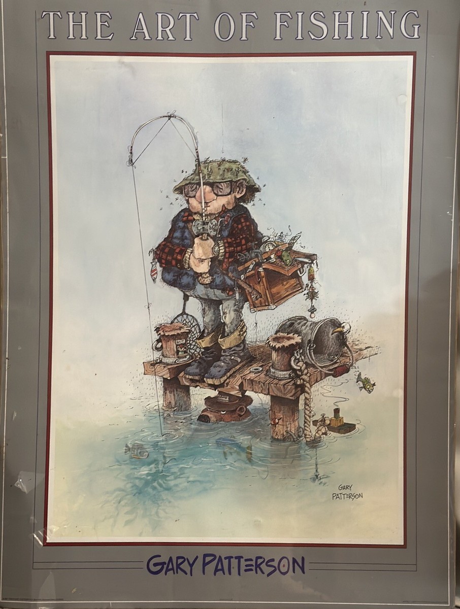 Vintage 1981 Gary Patterson The Art Of Fishing Print 24