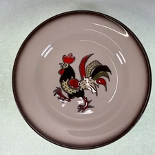 Metlox Poppytrail Red Rooster Bread & Butter Plates - Vintage - Set of 4