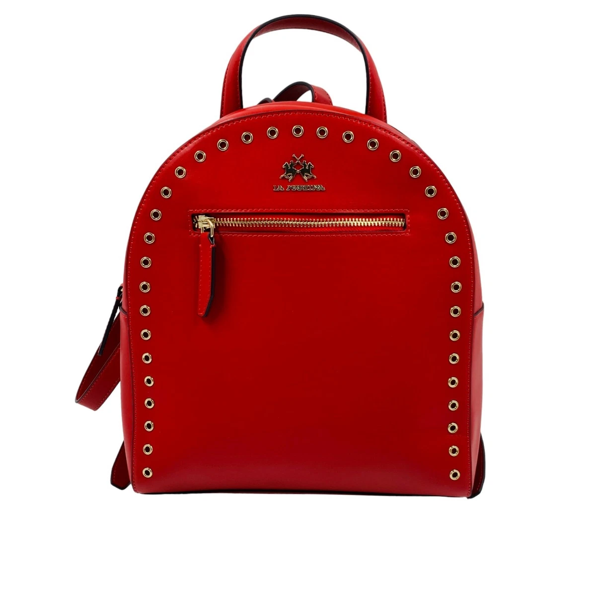 La Martina Red 100 Leather Ladies Backpack Rucksac Bag eBay