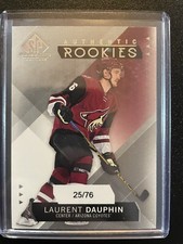 Laurent Dauphin 2015-16 SP Game Used Authentic Rookies Rc  #’d/76 Coyotes