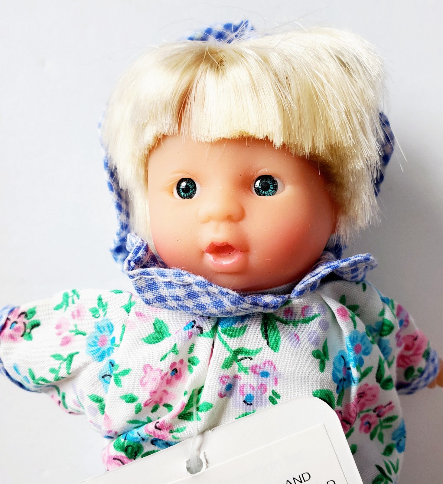 Vintage My Love Mini Baby Doll by SimbaToys NWT 6.5" Blue Gingham and