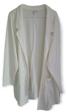Lularoe White 3xl Gwen Blazer 3x Solid Wardrobe Staple Vhtf New With Tags!