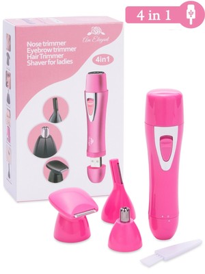 4 in 1 Facial Hair Removal for Women Painless Nose Hair Trimmer Rechargeable