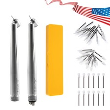 Dental 45 Degree Fast Speed Handpiece 2/4H / Polishing Burs FG White Stone