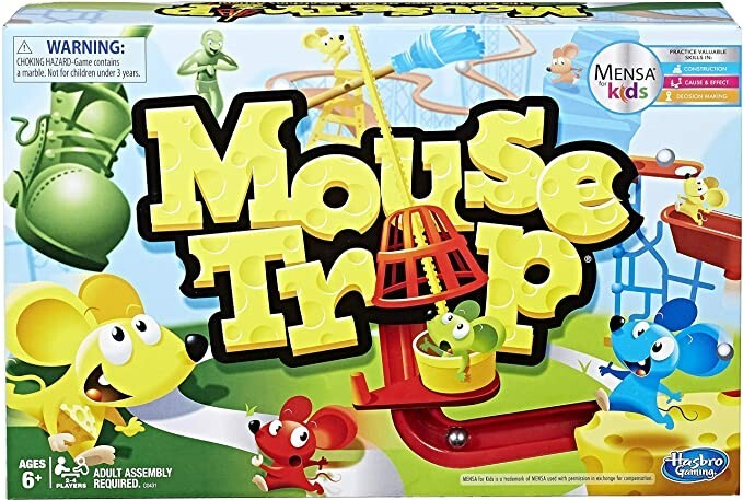 Hasbro Mouse Trap Board Game for Kids and Adults, Classic Family Game