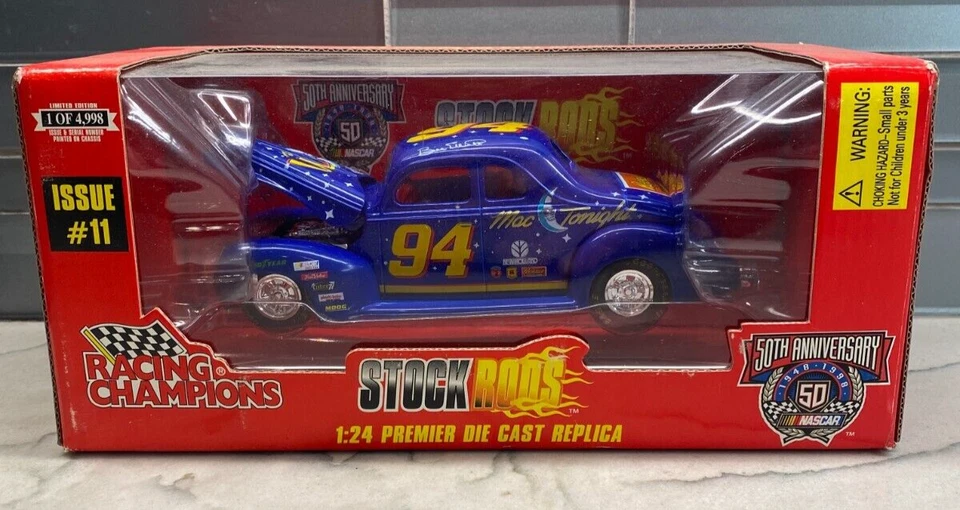 1998 Racing Champions Stock Rods Bill Elliott #94 Mac Tonight 1/24 Scala! - Immagine 2 di 3