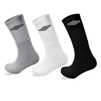 3/6/12 X Pairs Men's Cotton Rich Sport Socks Black & White Fit UK Shoe Size 6-11