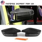 Real Carbon Fiber M Style Side Mirror Cover Caps For 2017-22 BMW 3Series G20 G30