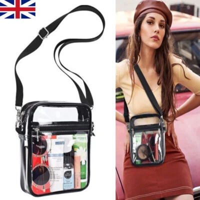 Clear Bag Stadium Approved Purse Transparent Crossbody Concert Bag for Women Men