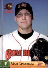 2003 Capital City Bombers Multi-Ad 15 Matt Lindstrom Rexburg Idaho Baseball Card