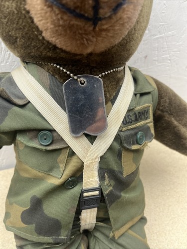 Grande orsacchiotto paracadute marina esercito americano alto 52 cm - Foto 4 di 17