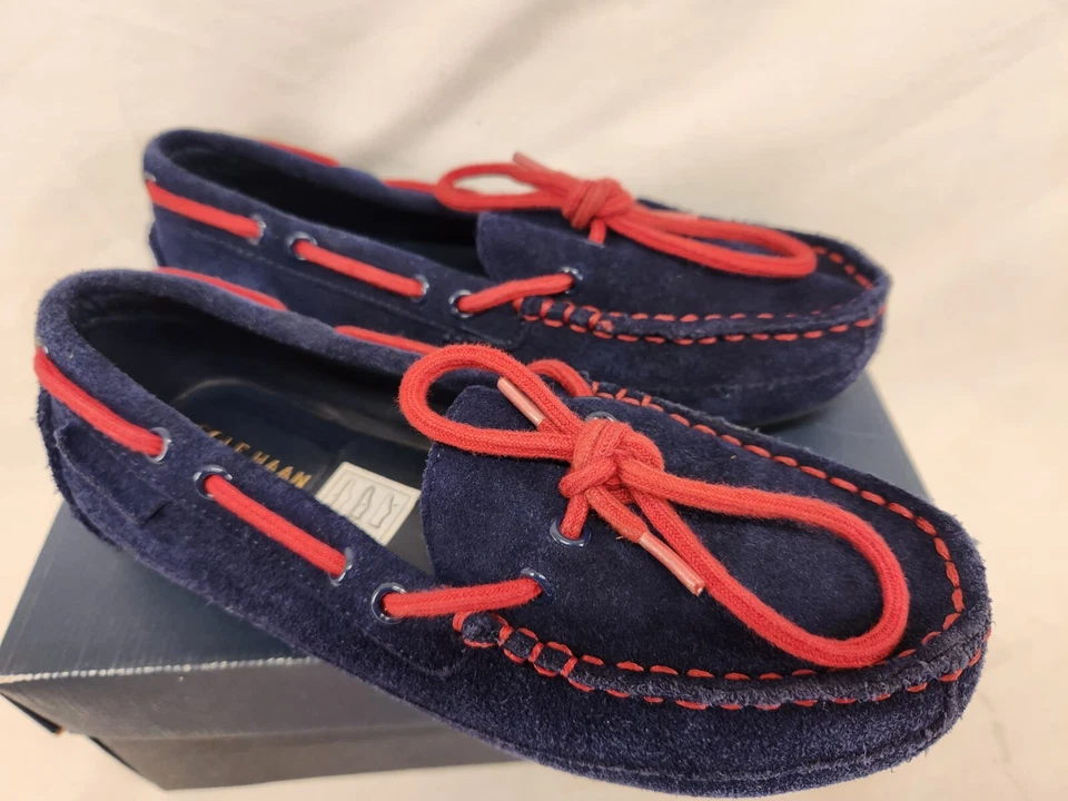 Mocasines Cole Haan para niños talla 2 azul marino YB0260 Foto 2 de 4